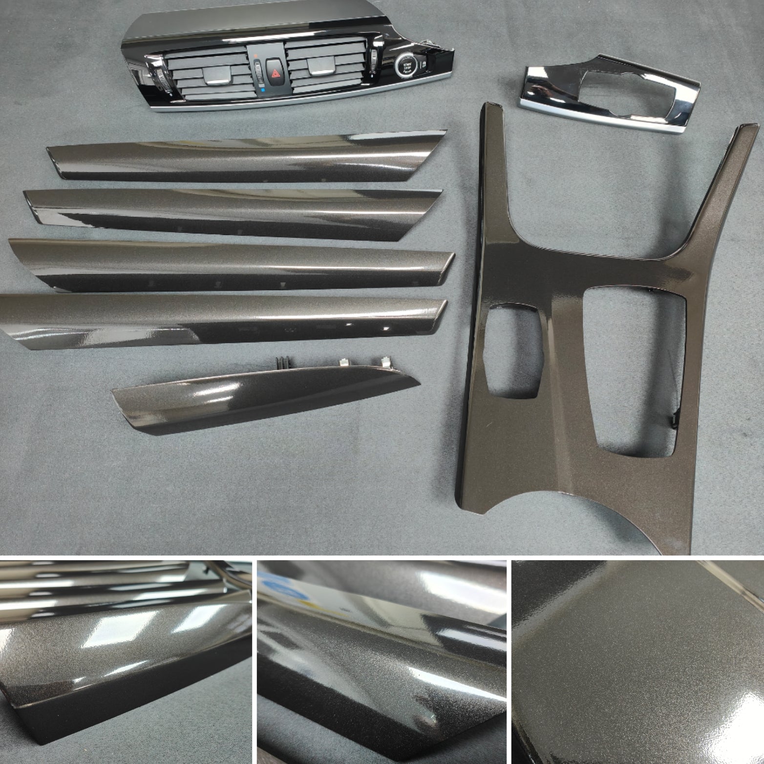 BMW X3 F25 INTERIOR TRIM SET - METALLIC BLACK